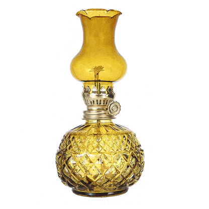 Rustic Large Oil Lamp Vintage Glass Kerosene Lamp Antique Oil Lamps for Indoor Use Emergency Lighting Hurricane Lamp Chamber