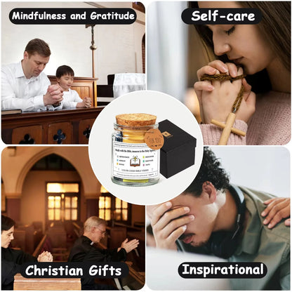 Read Me When Bible Verses Jar for Emotions and Feelings, Hope Jar Bible Verses with Scriptures for Back-to-School Gift