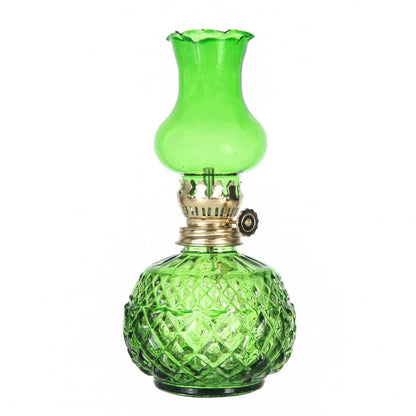 Rustic Large Oil Lamp Vintage Glass Kerosene Lamp Antique Oil Lamps for Indoor Use Emergency Lighting Hurricane Lamp Chamber