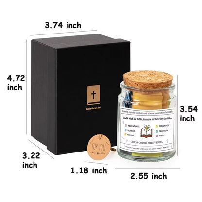 Read Me When Bible Verses Jar for Emotions and Feelings, Hope Jar Bible Verses with Scriptures for Back-to-School Gift