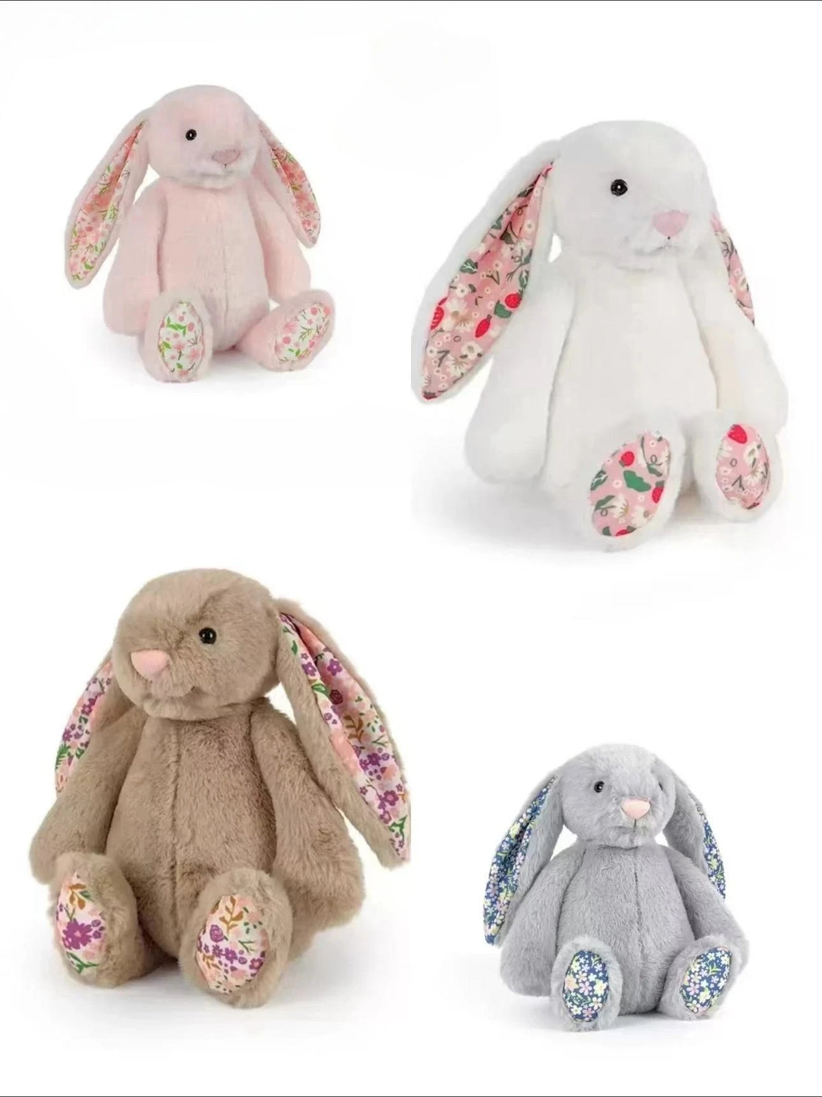 Best-seller 30cm JC Cute Long Ears Rabbit Plush Toy Very Soft White Pink Bunny Doll Sleeping Plushies Home Decor Xmas Gifts Girl